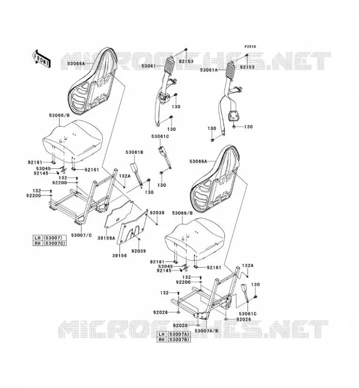 SELLE Kawasaki SSV 750 2013 TERYX 4 750 4X4  KRT750ADF