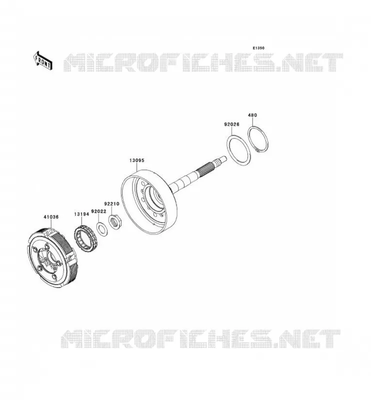 EMBRAYAGE Kawasaki SSV 750 2012 TERYX 4 750 4X4 EPS  KRT750BCF