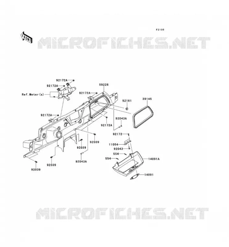 BOITE AVANT Kawasaki SSV 750 2013 TERYX 4 750 4X4 EPS  KRT750BDF
