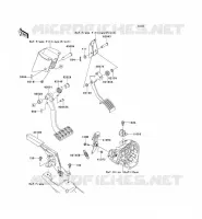 PEDALE DE FREIN/LEVIER ACCELERATEUR pour Kawasaki TERYX 4 750 4X4 EPS LE 2012