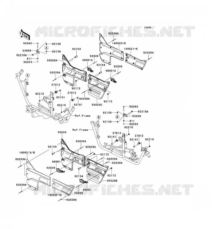 PORTE Kawasaki SSV 750 2012 TERYX 4 750 4X4 EPS LE  KRT750CCF