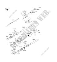 FOURCHETTE/BARRILLET DE SELECTION pour Kawasaki TERYX 4 750 4X4 EPS LE 2012