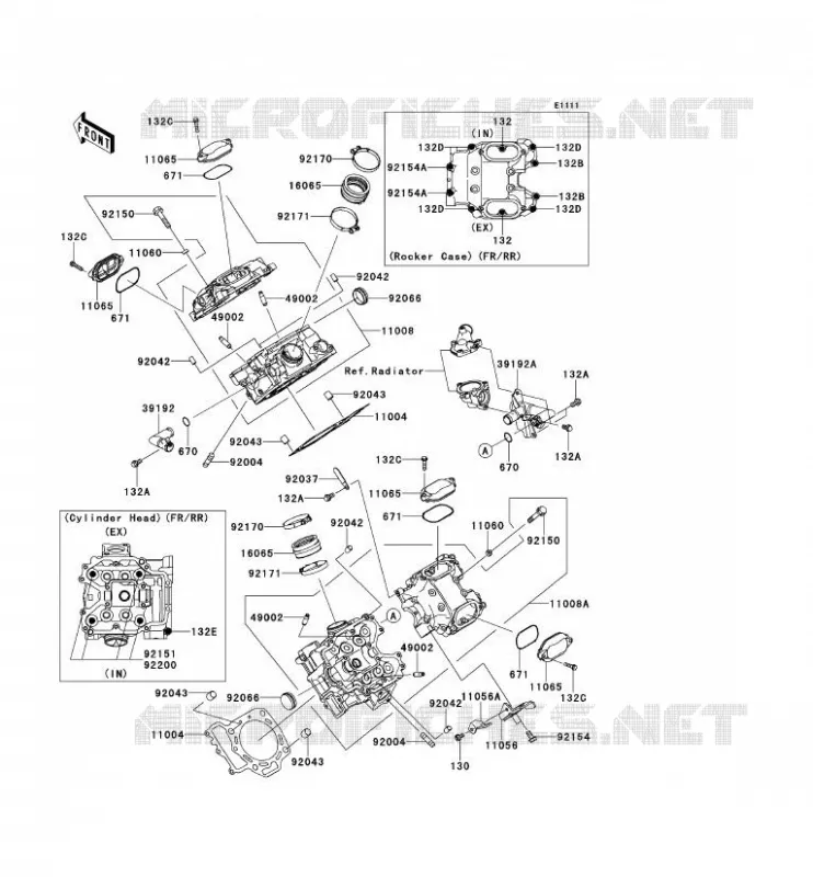 CULASSE Kawasaki SSV 750 2013 TERYX 4 750 4X4 EPS LE  KRT750CDF