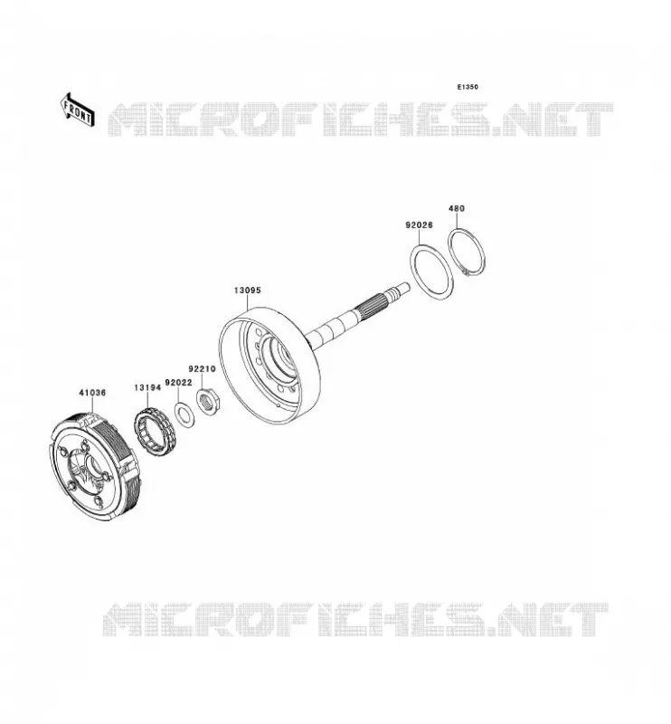 EMBRAYAGE Kawasaki SSV 750 2013 TERYX 4 750 4X4 EPS LE  KRT750CDF