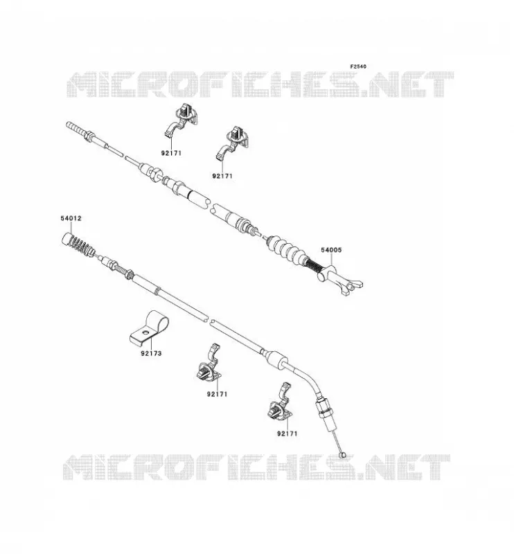 CABLES Kawasaki SSV 750 2013 TERYX 4 750 4X4 EPS LE  KRT750CDF