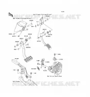 PEDALE DE FREIN/LEVIER ACCELERATEUR pour Kawasaki TERYX 4 750 4X4 EPS 2013
