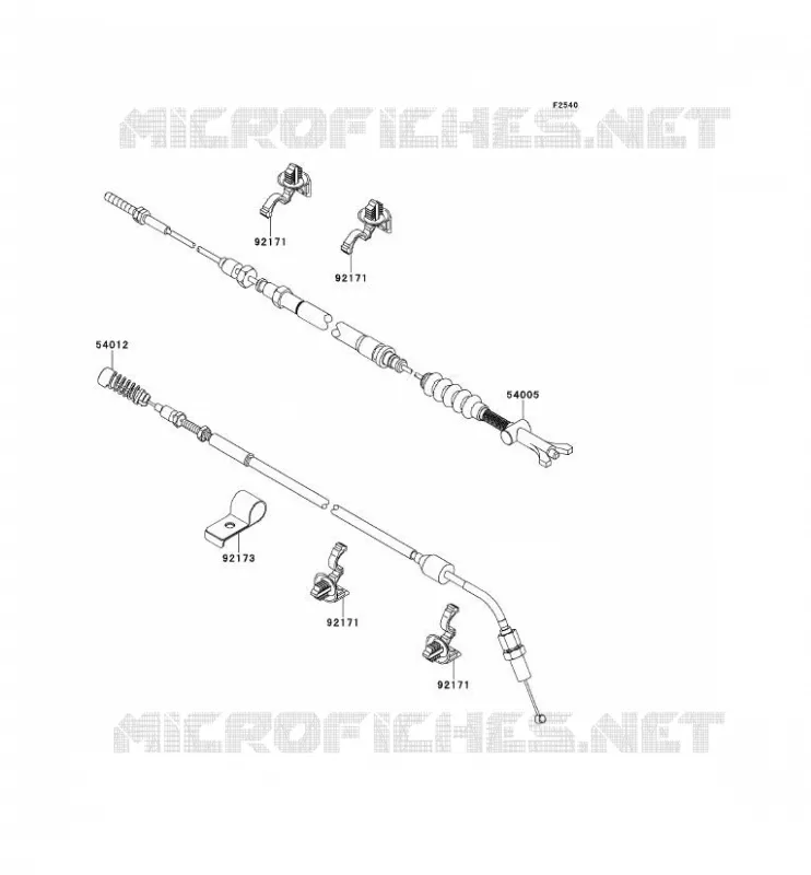 CABLES Kawasaki SSV 750 2013 TERYX 4 750 4X4 EPS  KRT750DDF