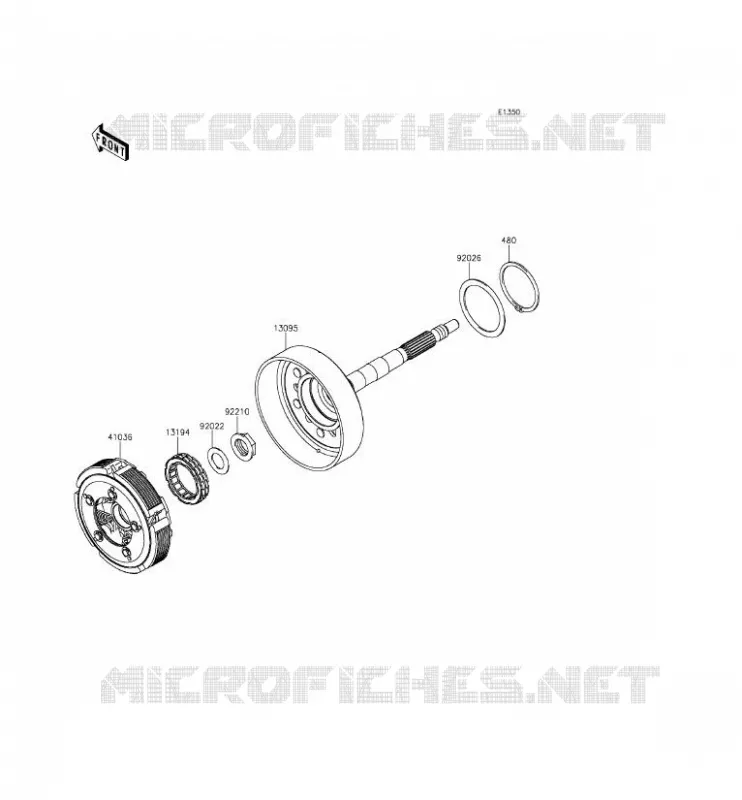 EMBRAYAGE Kawasaki SSV 800 2015 TERYX 4  KRT800DFF
