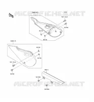 CACHE LAT&Eacute;RAL/GARDE CHAINE pour Kawasaki KLX110 2004