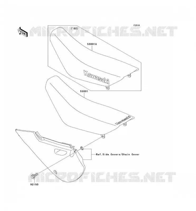 SELLE Kawasaki TOUT-TERRAIN 110 2004 KLX110  KLX110-A3