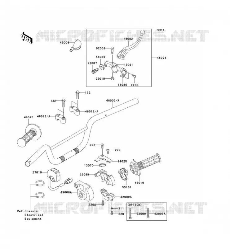 GUIDON Kawasaki TOUT-TERRAIN 110 2005 KLX110  KLX110-A4