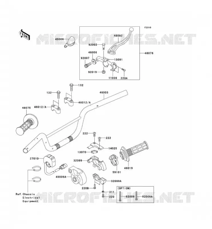 GUIDON Kawasaki TOUT-TERRAIN 110 2006 KLX110  KLX110A6F