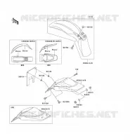 GARDE BOUE pour Kawasaki KLX110 2008