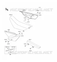 CACHE LAT&Eacute;RAL/GARDE CHAINE pour Kawasaki KLX110 2011