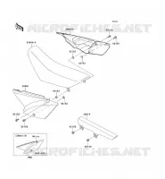 CACHE LAT&Eacute;RAL/GARDE CHAINE pour Kawasaki KLX110 2011