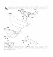 CACHE LAT&Eacute;RAL/GARDE CHAINE pour Kawasaki KLX110 2012