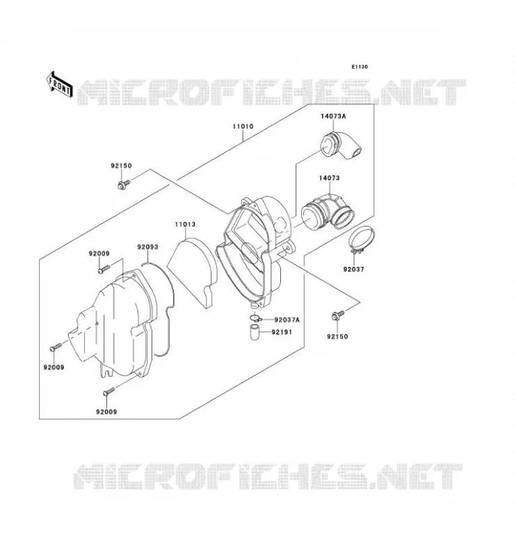 FILTRE A AIR Kawasaki TOUT-TERRAIN 110 2012 KLX110  KLX110CCF
