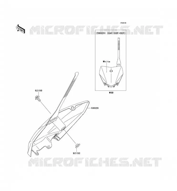 ACCESSOIRE Kawasaki TOUT-TERRAIN 110 2013 KLX110  KLX110CDF