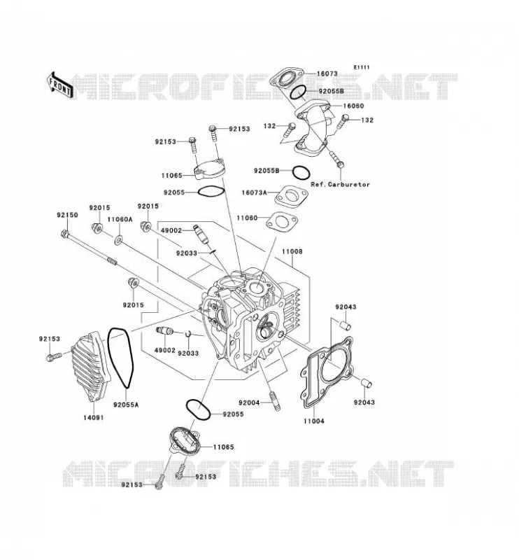 CULASSE Kawasaki TOUT-TERRAIN 110 2013 KLX110  KLX110CDF