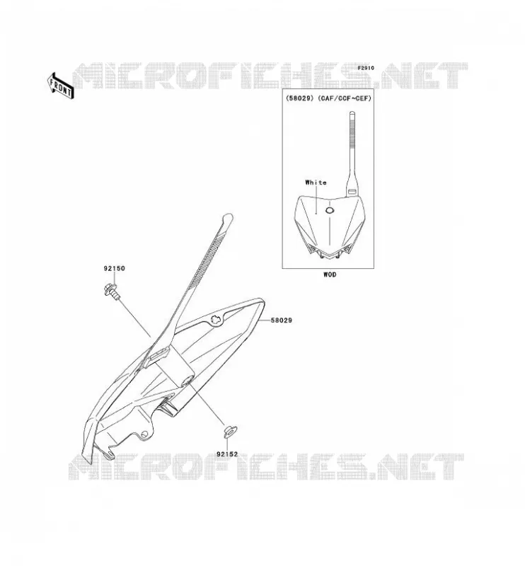 ACCESSOIRE Kawasaki TOUT-TERRAIN 110 2014 KLX110  KLX110CEF