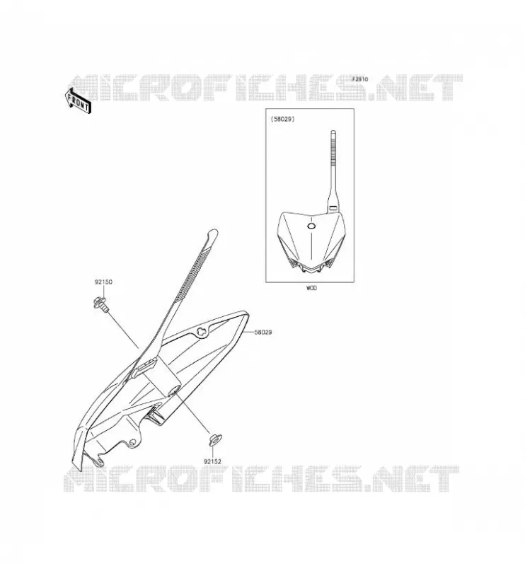 ACCESSOIRE Kawasaki TOUT-TERRAIN 110 2015 KLX110  KLX110CFF
