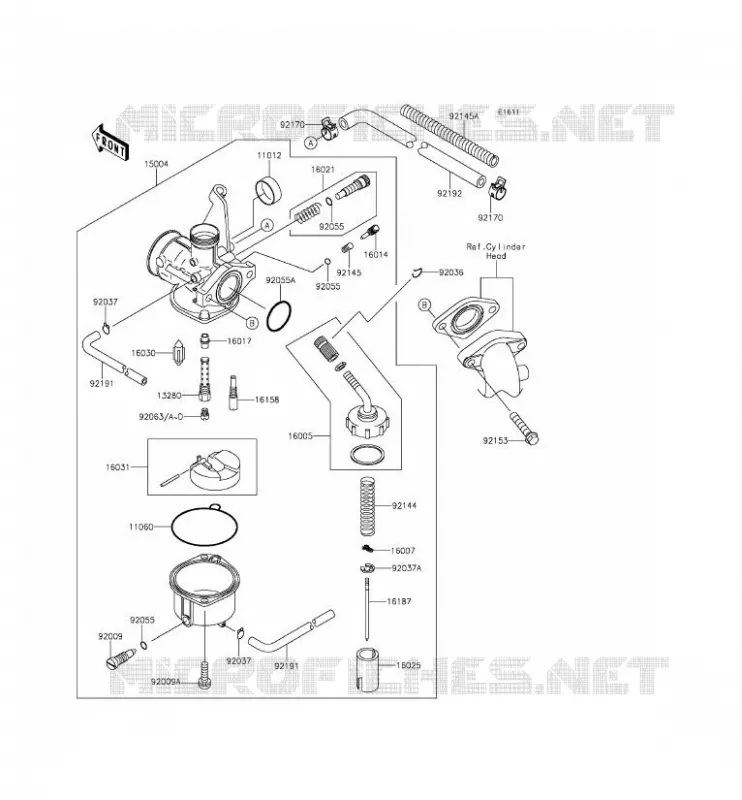 CARBURATEUR Kawasaki TOUT-TERRAIN 110 2015 KLX110  KLX110CFF