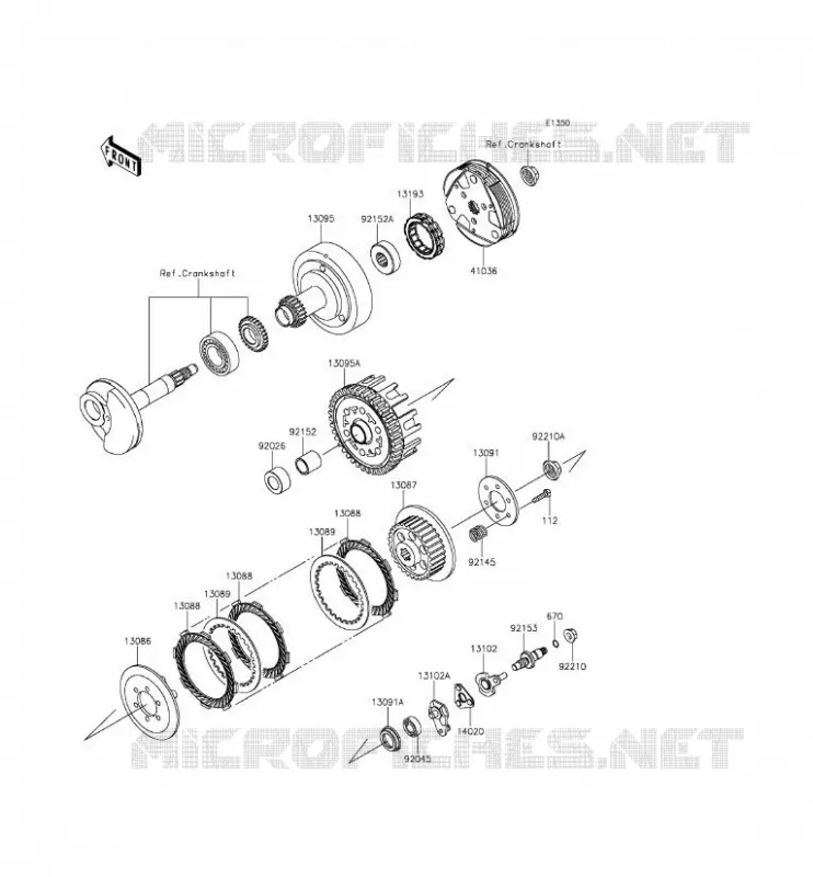 EMBRAYAGE Kawasaki TOUT-TERRAIN 110 2015 KLX110  KLX110CFF