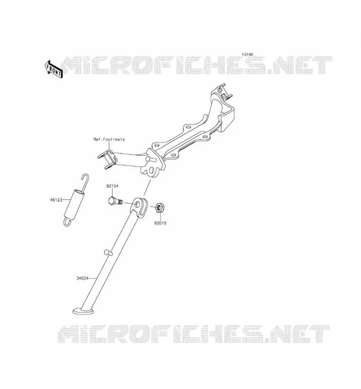 BEQUILLES Kawasaki TOUT-TERRAIN 110 2016 KLX110  KLX110CGF