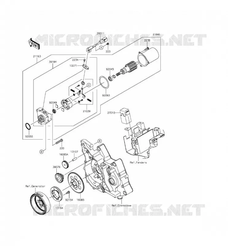 D&Eacute;MARREUR Kawasaki TOUT-TERRAIN 110 2016 KLX110  KLX110CGF