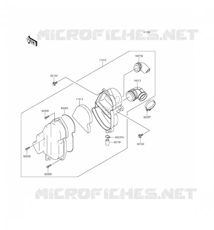 FILTRE A AIR Kawasaki TOUT-TERRAIN 110 2016 KLX110  KLX110CGF