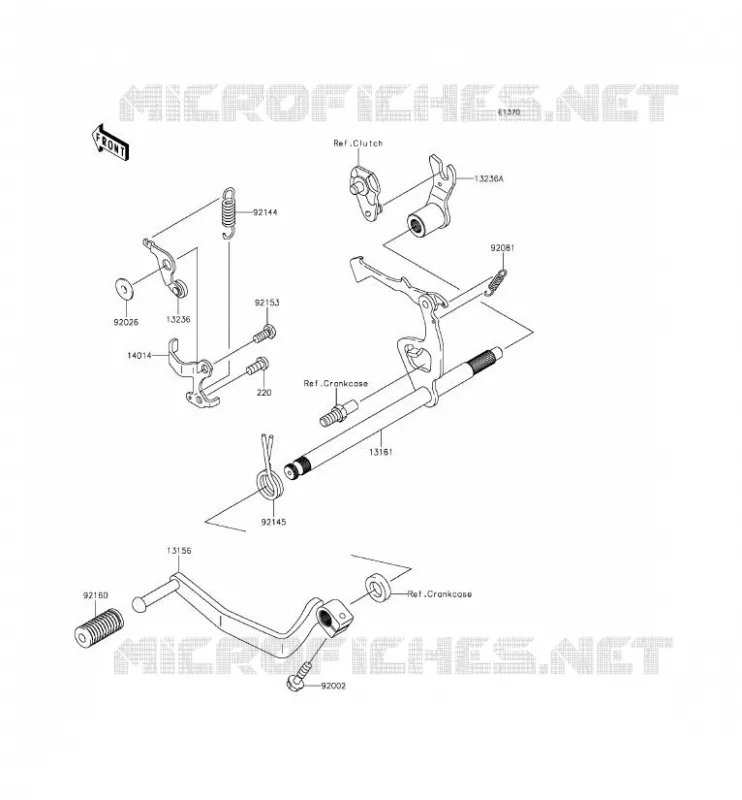 SELECTEUR Kawasaki TOUT-TERRAIN 110 2016 KLX110  KLX110CGF