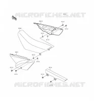 CACHE LAT&Eacute;RAL/GARDE CHAINE pour Kawasaki KLX110L 2015