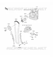ARBRE A CAME/TENDEUR pour Kawasaki KLX140 2008