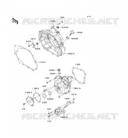 COUVERCLES MOTEUR pour Kawasaki KLX140 2008