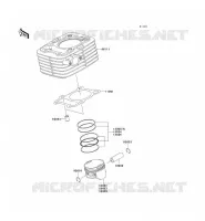 CYLINDRE/PISTON pour Kawasaki KLX140 2008