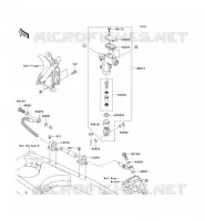 MAITRE CYLINDRE ARRI&Egrave;RE pour Kawasaki KLX140 2008