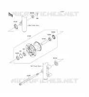 MOYEU AVANT pour Kawasaki KLX140 2008