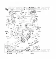 PIECE DE CADRE (COUVERTURE) pour Kawasaki KLX140 2008