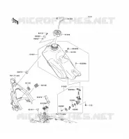 RESERVOIR CARBURANT pour Kawasaki KLX140 2008