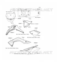 STICKER(GREEN) pour Kawasaki KLX140 2008