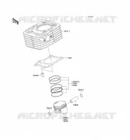 CYLINDRE/PISTON pour Kawasaki KLX140 2009