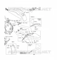 GARDE BOUE pour Kawasaki KLX140 2009