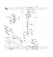 MAITRE CYLINDRE ARRI&Egrave;RE pour Kawasaki KLX140 2009