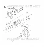 MOYEU ARRIERE pour Kawasaki KLX140 2009