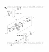 MOYEU AVANT pour Kawasaki KLX140 2009