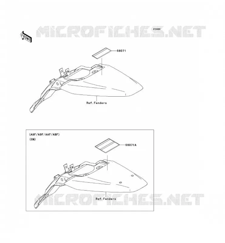 LABEL Kawasaki TOUT-TERRAIN 140 2009 KLX140  KLX140A9F