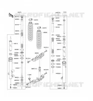 FOURCHE pour Kawasaki KLX140 2009