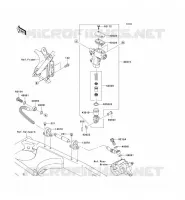MAITRE CYLINDRE ARRI&Egrave;RE pour Kawasaki KLX140 2009