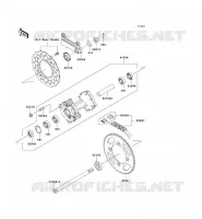 MOYEU ARRIERE pour Kawasaki KLX140 2009