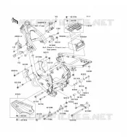 PIECE DE CADRE (COUVERTURE) pour Kawasaki KLX140 2009